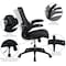 Flash Furniture Black Desk, Chair, Cabinet Set BLN-CLIFCHPX5-BK-GG - alternate 3